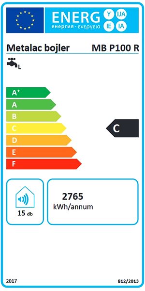 Metalac Boiler HYDRA MB P 100 R Energy Label