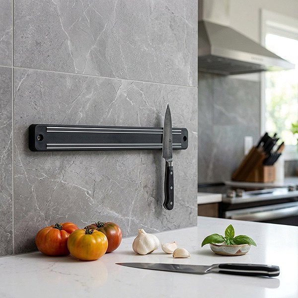 Magnet-Messerhalter Metaltex Magnetleiste 33 cm schwarz Lifestyle
