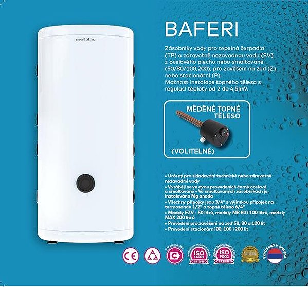 Metalac boiler BAFER MB 100 TPP-8 .