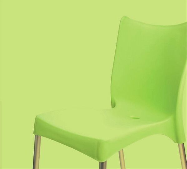 Kerti szék MEGAPLAST VITA műanyag, AL láb, bordó Jellemzők/technológia