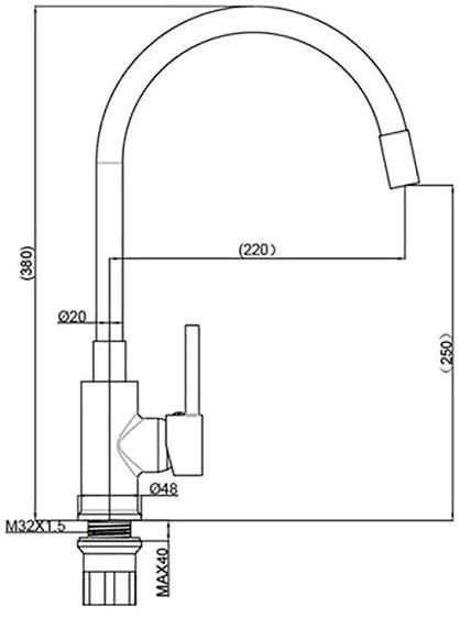 Tap Metalac T03714 Sink mixer Flexy Mamba, black ...