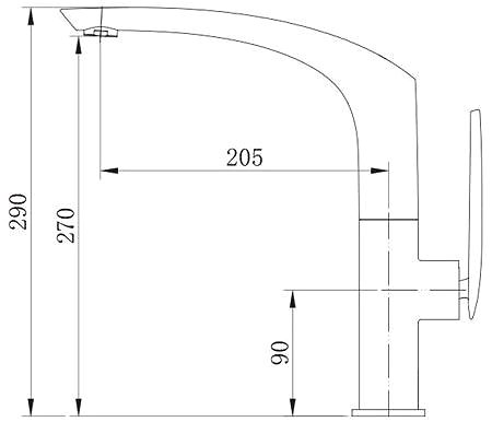 Tap Metalac Aquabi Perfect Single lever basin mixer ...