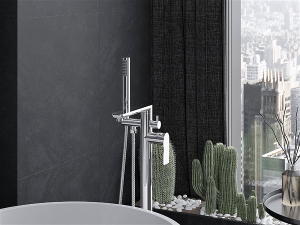 Tap MEXEN Leda freestanding bath mixer, chrome ( 75633-00 ) ...