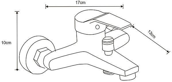 Tap MEXEN Caro R62 SET bath and basin mixer, black (746603R62-70) ...