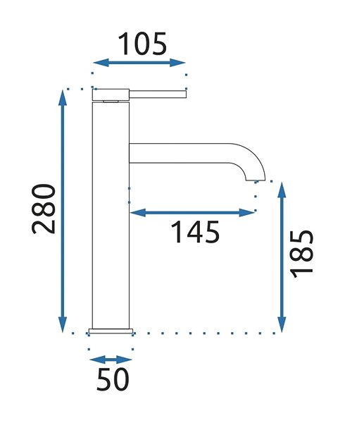 Tap REA Spot Basin mixer, tall, chrome ( REA-B2011 ) ...