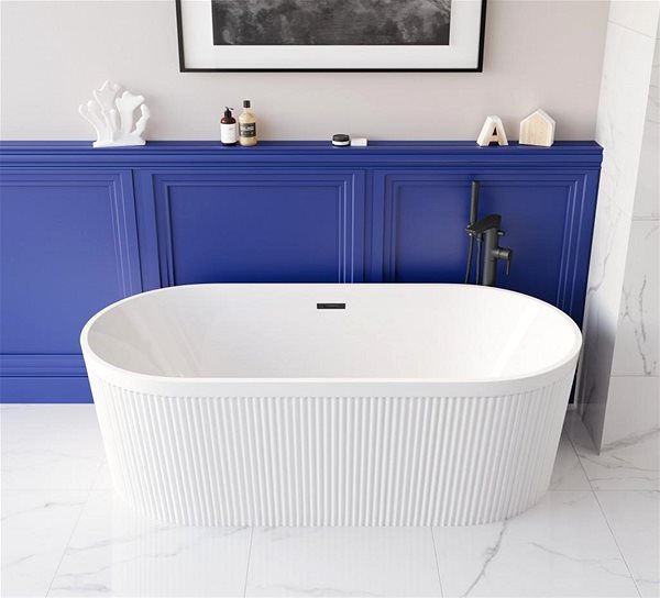 Tap INVENA GLAMOUR Freestanding bath mixer, black ( BW-02-W04-V ) ...