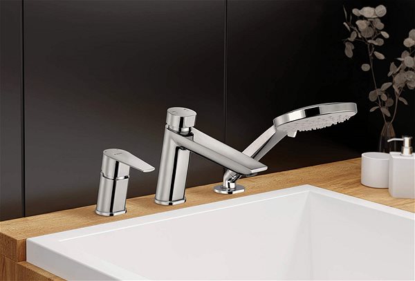 Tap DEANTE Agawa Bathroom mixer, 3-hole, chrome ( BQG_013M ) ...