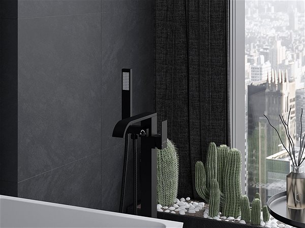 Tap MEXEN Lava Freestanding bath mixer, black ( 752433-70 ) ...
