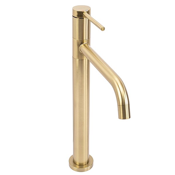 Tap REA LUGANO SLIM, Washbasin mixer, brushed gold ( REA-B4420 ) ...
