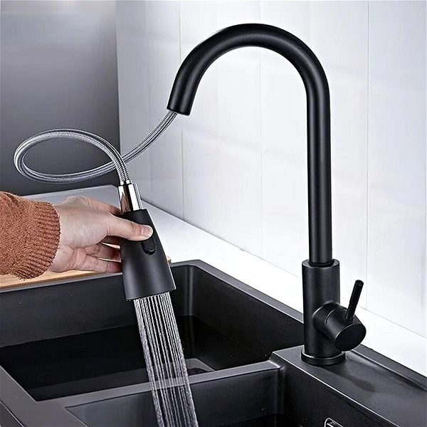 Tap REA CROSS Sink mixer, black ( REA-B5309 ) ...