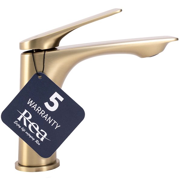 Tap REA AVALON Bathroom mixer, brush gold Low ( REA-B2703 ) ...