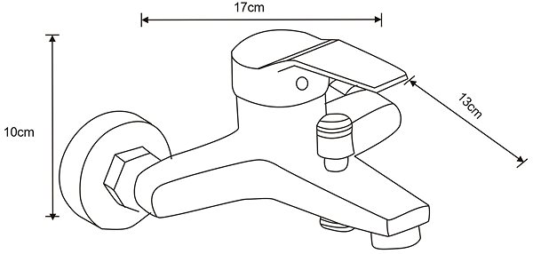 Tap MEXEN Caro DF72 SET bath and basin mixer, chrome 746603DF72-00 ...
