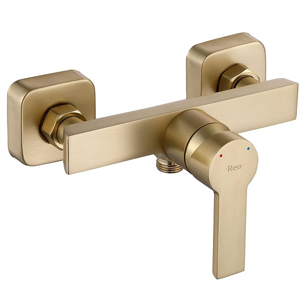 Tap REA Shower mixer ARGUS brushed gold (REA-B6413) ...
