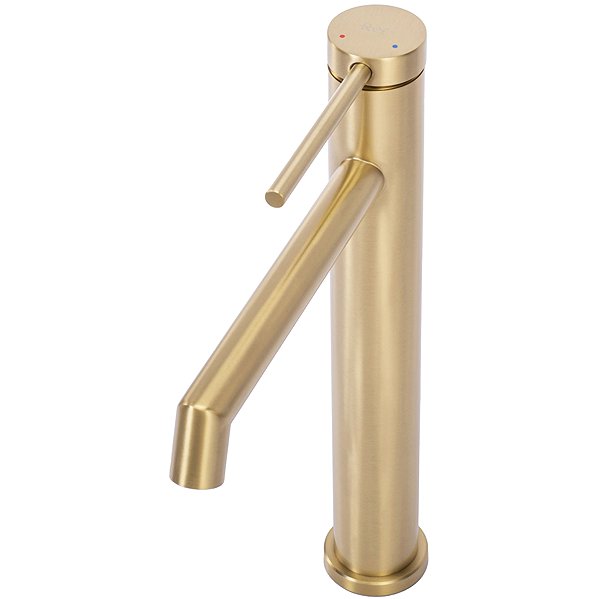 Tap REA Basin mixer Foss brushed gold (REA-B5319) ...