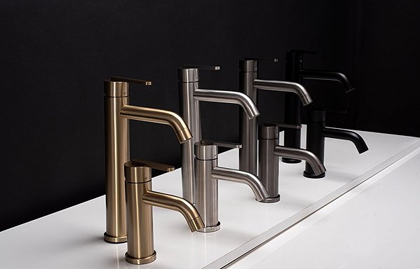 Tap REA Washbasin Faucet Ontario Brush Gold (REA-B5505) ...
