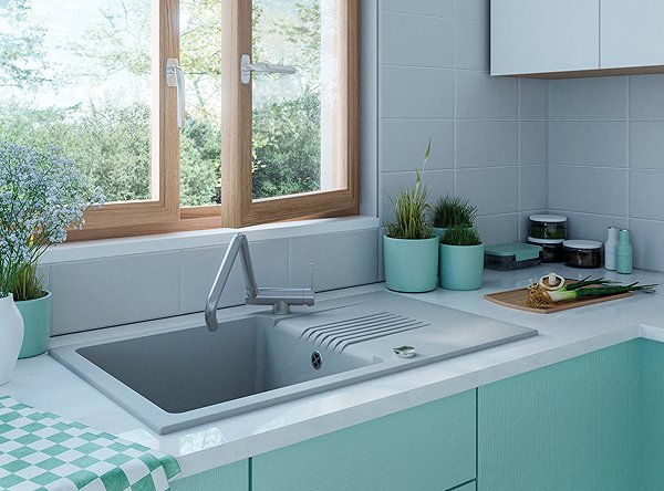 Tap Laveo Bona pedestal sink mixer L (BAB_265L) ...