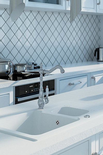 Tap Laveo Evora pedestal basin mixer L, chrome (BAE_065D) ...