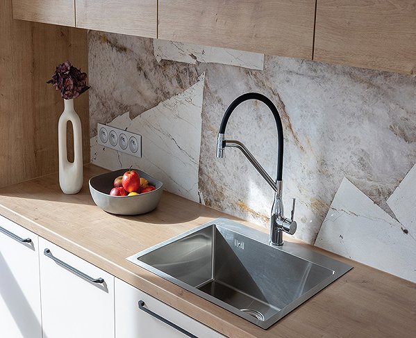 Tap Laveo Colina U-hand basin mixer, black (BCO_B78D) ...