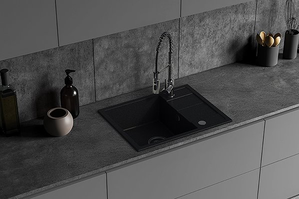 Tap Kuchinox SERPEN sink mixer with spring (BKP_76SD) ...