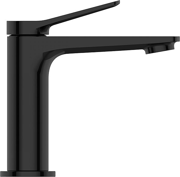 Tap INVENA Basin mixer Alonia Trend, black gloss (BU-70-004-V) ...