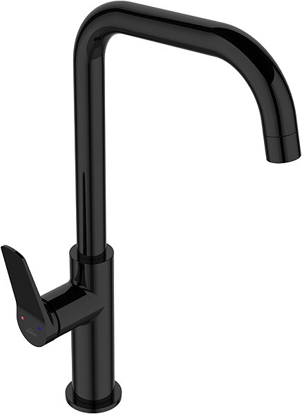 Tap INVENA Sink mixer Alonia Trend, black gloss (BZ-70-004-V) ...