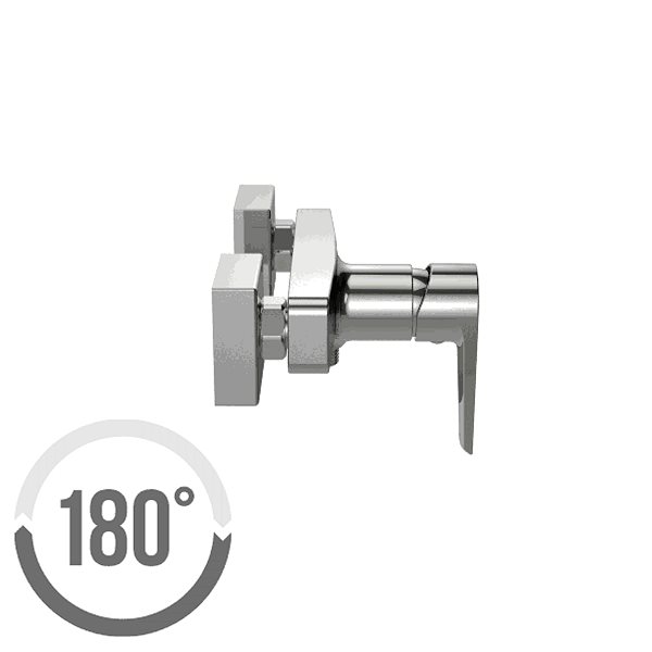 Tap Cersanit Mille Single lever bath mixer, wall-mounted, with switch, chrome (S951-006) ...