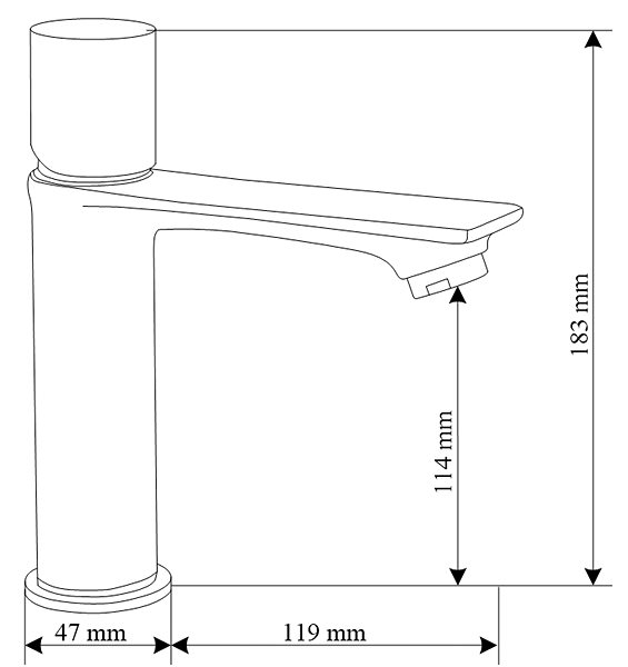Tap Mexen Royo One basin mixer, black/gold (72201-75) ...