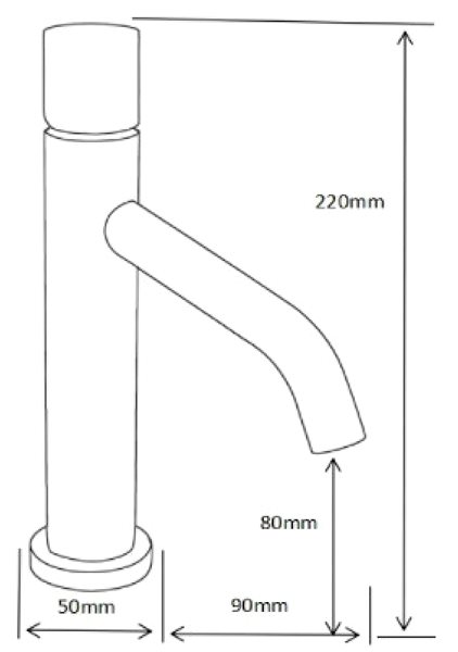 Tap Mexen Rumba One basin mixer, black / chrome (73501-77) ...