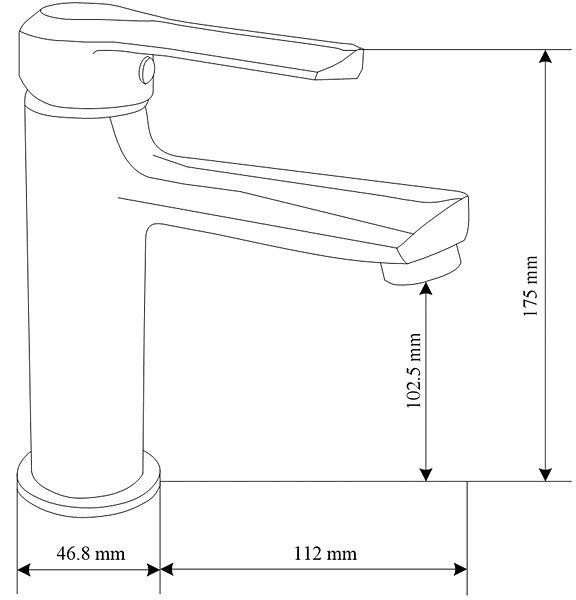 Tap Mexen Saber R62 Basin and bath mixer set with accessories, white (72103R62-20) ...