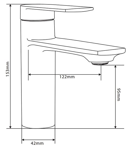 Tap Mexen Zero Set basin + bath mixer with accessories R40, chrome (71103R40-00) ...