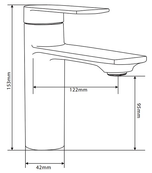 Tap Mexen Zero Set basin + bath mixer with accessories R62, chrome (71103R62-00) ...