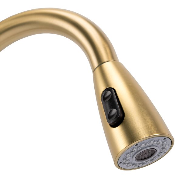 Tap Rea Sink mixer Cross brushed gold (REA-B5311) ...