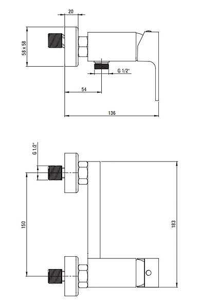 Tap DEANTE Anemon Shower mixer, black (BBZ_N40M) ...