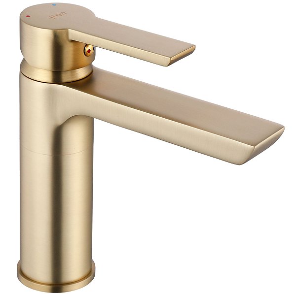 Tap REA Argus Basin mixer, brushed gold (REA-B6410) ...