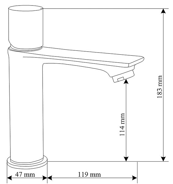 Tap MEXEN Royo One basin mixer, white (72201-20) ...