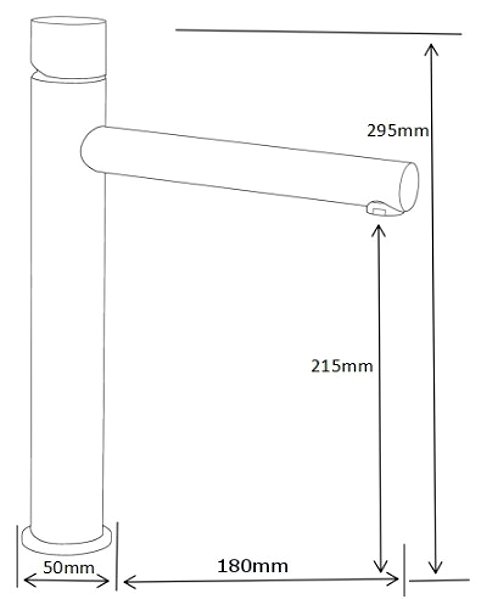 Tap MEXEN Elba One basin mixer, tall, white (74111-20) ...