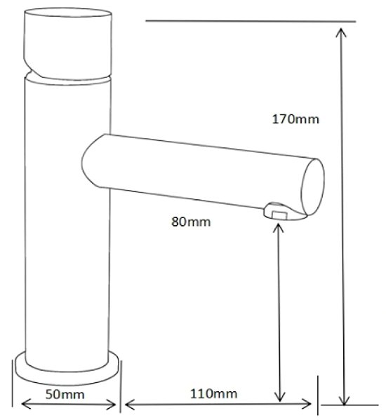 Tap MEXEN Elba One basin mixer, white (74101-20) ...