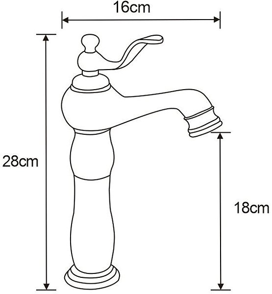 Tap MEXEN Vela basin mixer, tall, gold (744510-50) ...