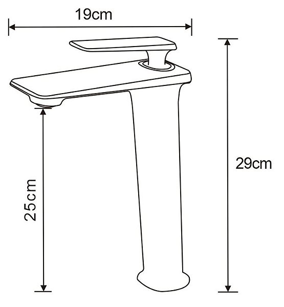 Tap MEXEN Purus basin mixer, tall, black (745810-70) ...
