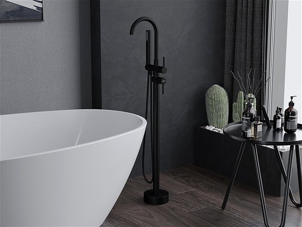 Tap Mexen Alma freestanding bath mixer black (75033-70) ...