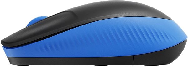 Maus Logitech Wireless Mouse M190 - blau Seitlicher Anblick
