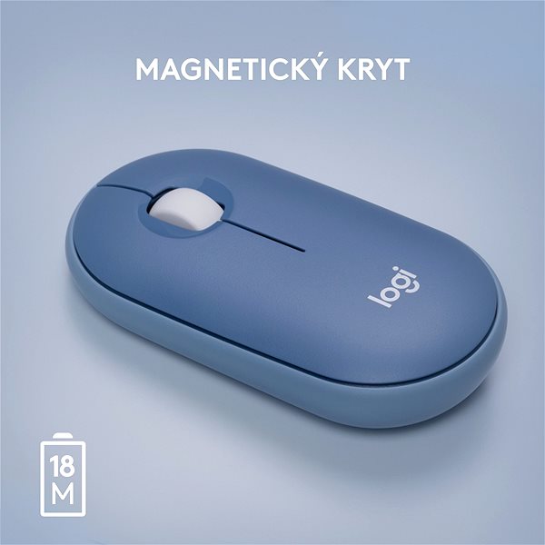 Maus Logitech Pebble M350 Wireless Mouse - blueberry ...