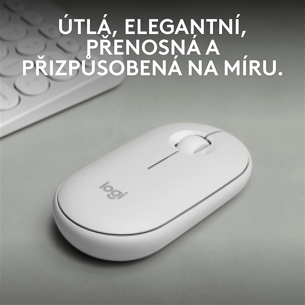 Maus Logitech Pebble 2 M350s Wireless Mouse, Off-white ...