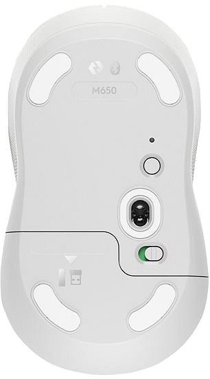 Mouse Logitech Signature M650 M for Business Off-white Bottom side