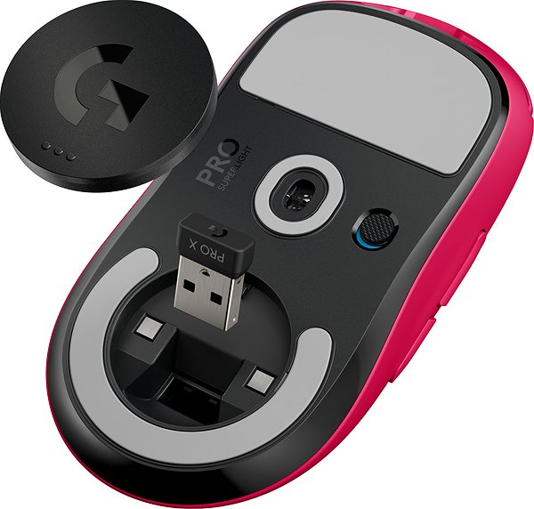 Gaming Mouse Logitech PRO X Superlight, Magenta Connectivity (ports)