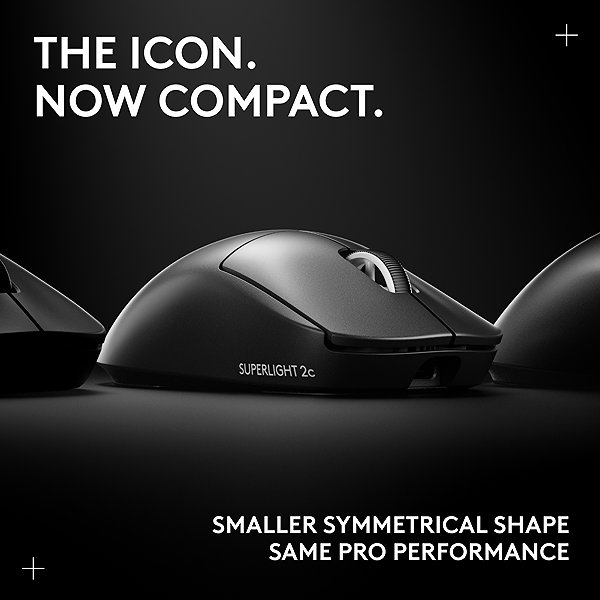 Gaming Mouse Logitech PRO X SUPERLIGHT 2 Compact, black ...