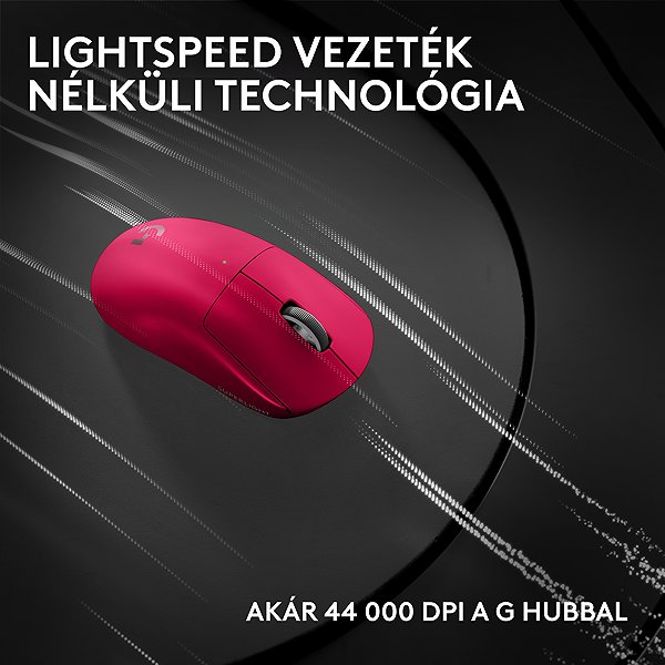 Gamer egér Logitech PRO X SUPERLIGHT 2 Compact, magenta ...