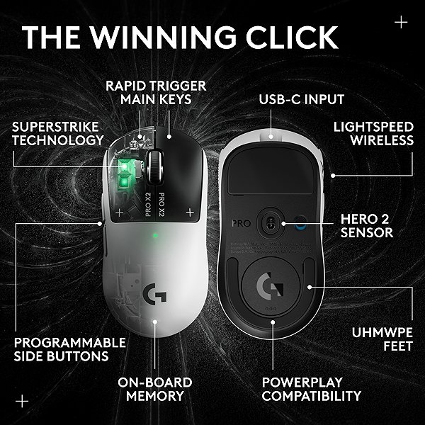 Gaming Mouse Logitech G PRO X 2 SUPERSTRIKE ...