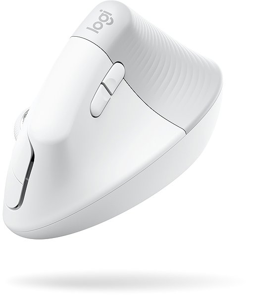 Myš Logitech Lift Vertical Ergonomic Mouse Off-white Screen