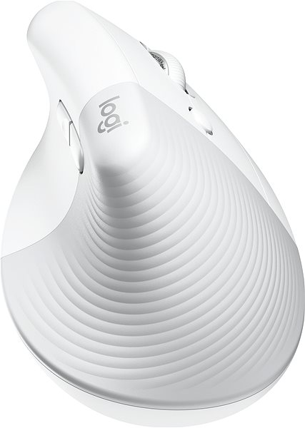 Maus Logitech Lift Vertical Ergonomic Mouse for Business Off-White Mermale/Technologie